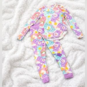 Care Bears Multicolor Pajama Set Size Small Cozy Long Sleeve Pants